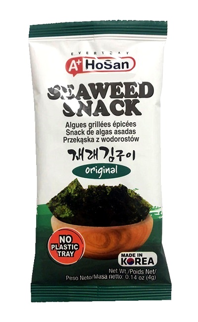Snack coreano di alghe tostate - A+ Hosan 4g.